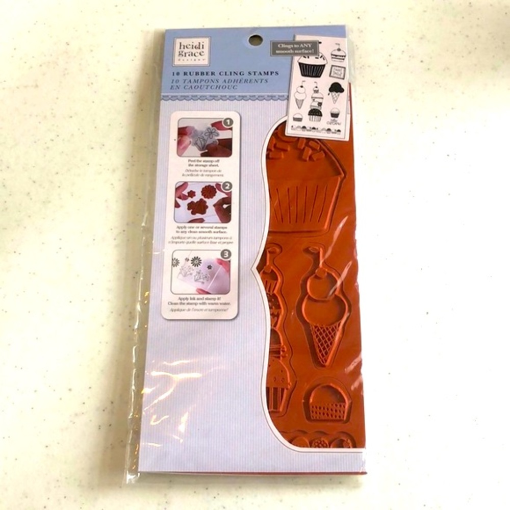 Heidi Grace Designs 10 Rubber Cling Stamps “Sweets”